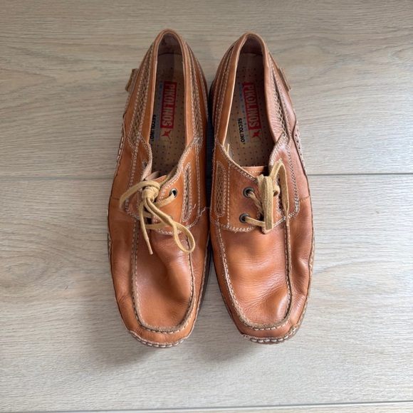 Pikolinos Loafers Brown Leather Men’s 43 Lace Up - Picture 1 of 5